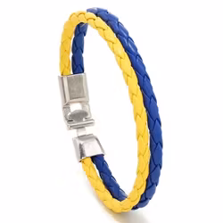 Armband i blått och gult
