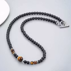 Halsband med onyx & tigeröga