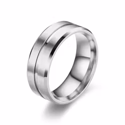 Ring i rostfritt stål 8 mm