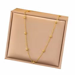 Elegant halsband i rostfritt stål med gulddetalje