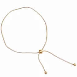 Elegant armband med justerbar glidpärla