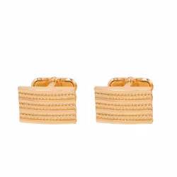 Guldfärgade manschettknappar med struktur