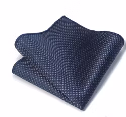 Mörkblå näsduk med diskret struktur