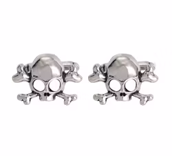 Manschettknappar med dödskallemotiv