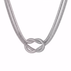 Halsband Knut – Silver & Ormlänk