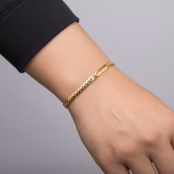 Armband Pansar – Justerbart Guld