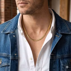 Halsband herr kedja rostfritt stål 50 cm