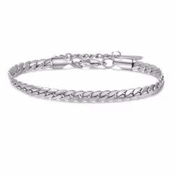 Herrarmband i rostfritt stål med kedjedesign