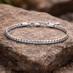 Herrarmband i rostfritt stål med kedjedesign