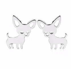 Örhängen Dam Hund Rostfritt Stål