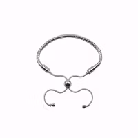 Armband dam Silver kedja justerbar