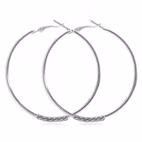 Elegant silvercreoler med 40 mm diameter
