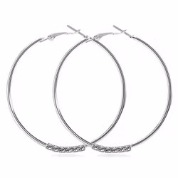 Elegant silvercreoler med 40 mm diameter
