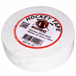 Mohawke Hockey Tape 25 mm x 20 m, Hvid, 10-pak
