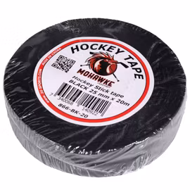 Mohawke Hockey Tape 25 mm x 20 m, Sort, 10-pak