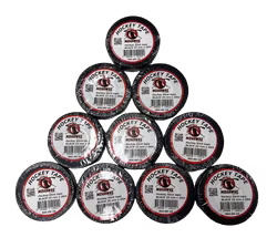 Mohawke Hockey Tape 25 mm x 20 m, Sort, 10-pak