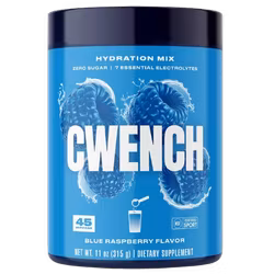 Cwench Hydration Electrolyte Mix - Blue Raspberry, 45 port.