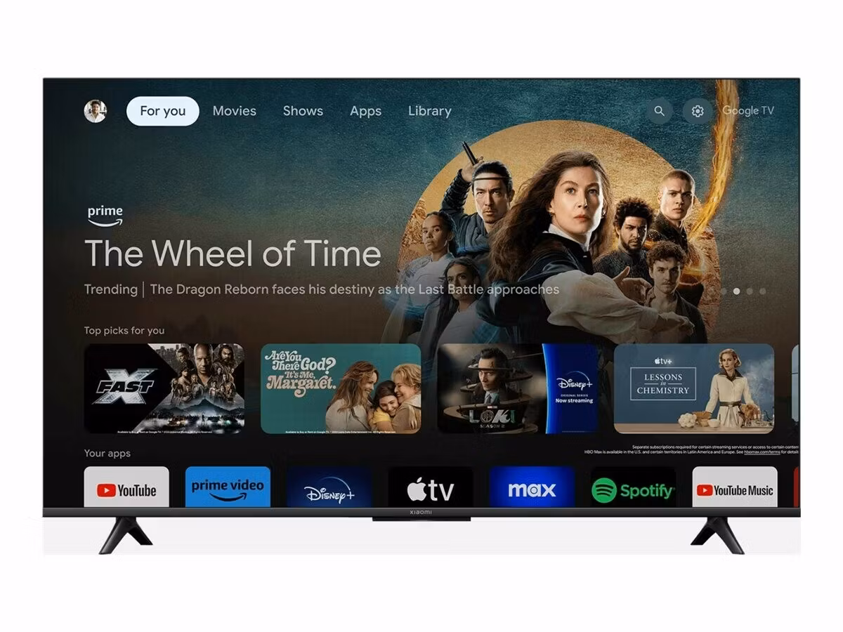 Xiaomi A, 43 tum, 4K UHD (2160p), Svart, Smart TV