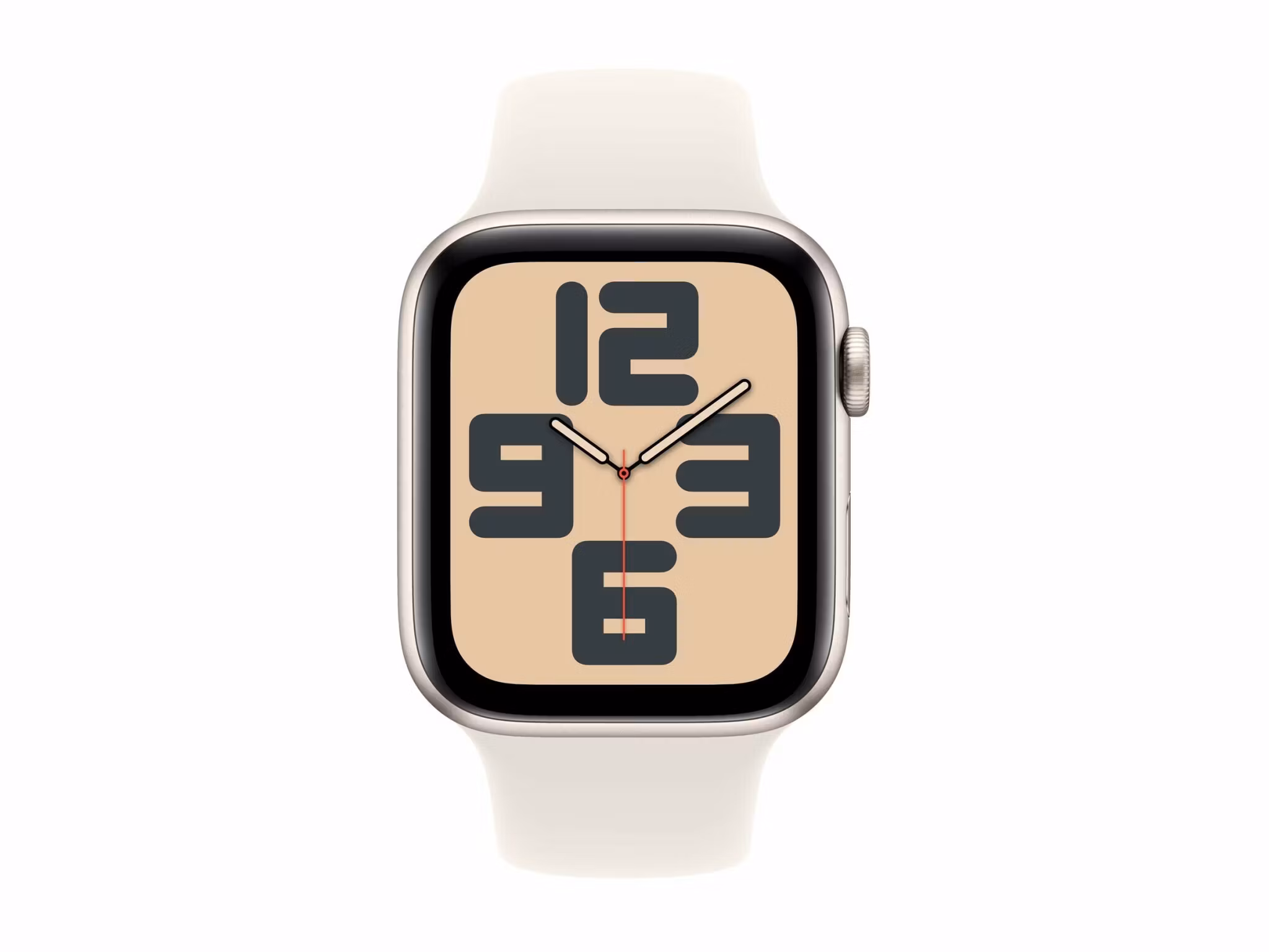 Apple Watch SE, 44 mm, Smartklocka, Silver/Gul
