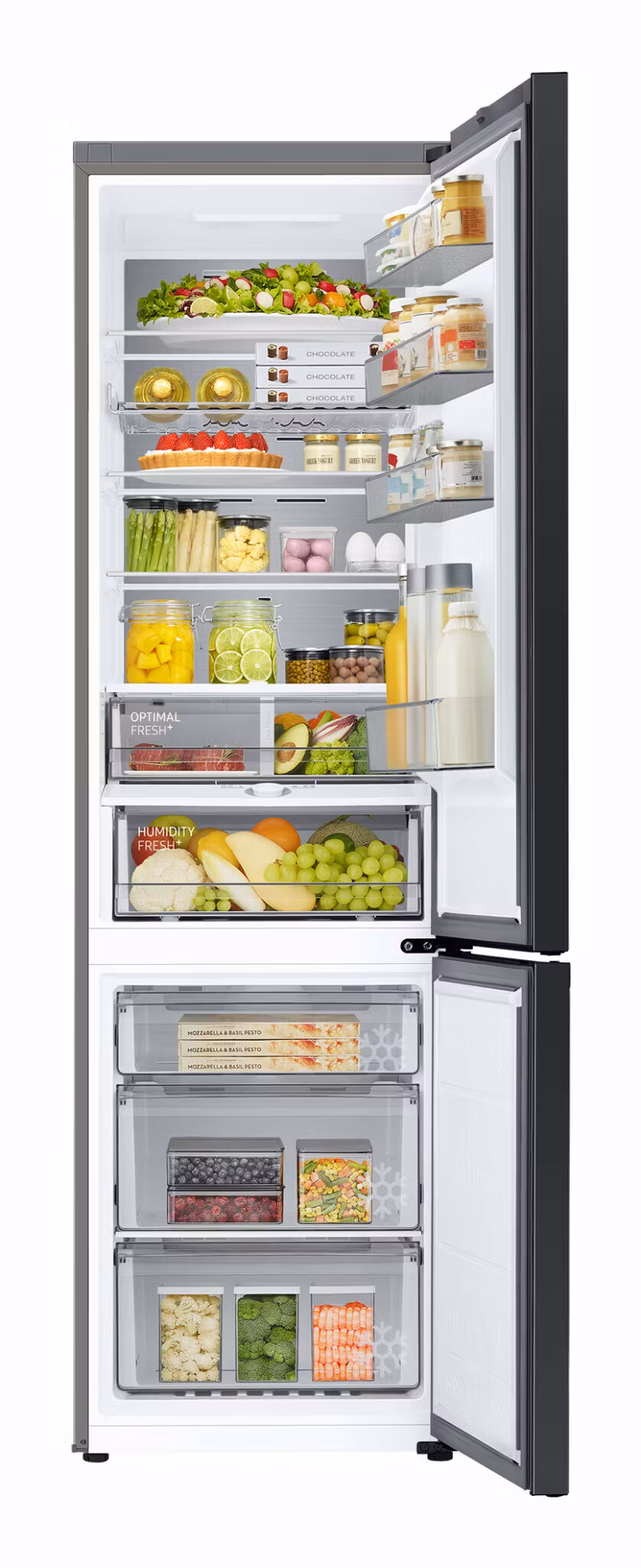 Samsung Bespoke Kyl/Frys Fristående 273/114 L B-klass Svart Stål