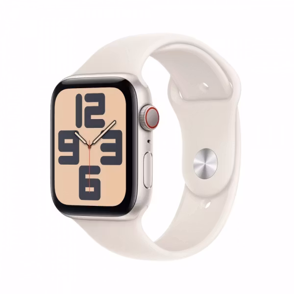 Apple Watch SE, 40 mm, Silver/Gul Smartklocka