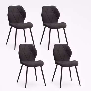 Linea | 4 matstolar i linnetyg