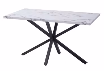 Modern | Matbord 140x80 cm med stenmönstrad topp
