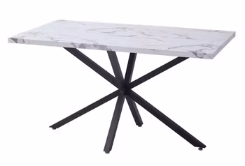Modern | Matbord 140x80 cm med stenmönstrad topp