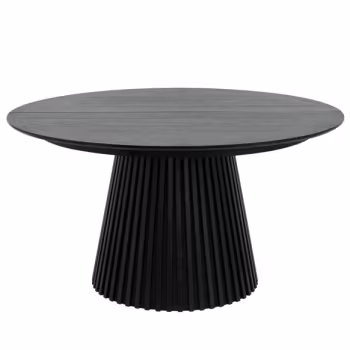 Svend | Utdragbart matbord ø140–240 cm i svart ek