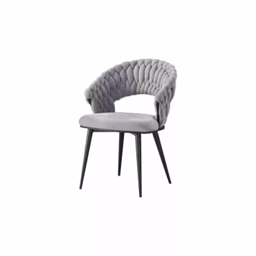 Wave | matstol i flätad grå design