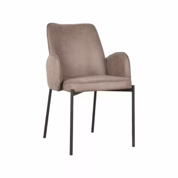 Joni | 2-pack matstolar i beige sammet