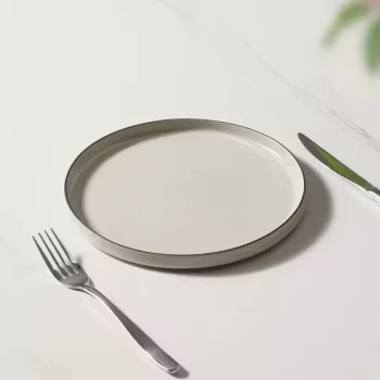 Mila | 4-pack tallrikar i krämvitt Ø 22,2 cm