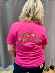 Cerise/guld Bubbelfredag T-shirt
