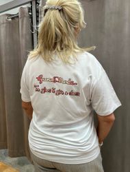 Vit/glitter Bubbelfredag T-shirt