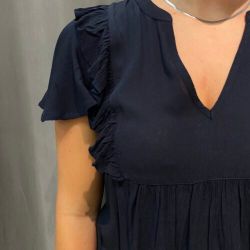 Svart T-shirt topp