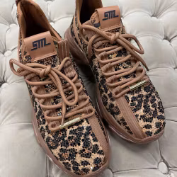 Leo mönstrade sneakers