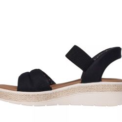 Svarta slip-ins sandaler