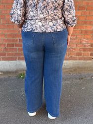 Blå regular fit jeans