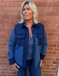 Blå jeans overshirt