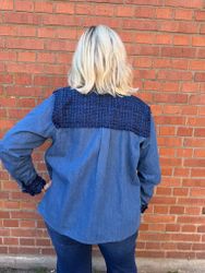 Blå jeans overshirt