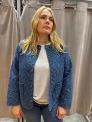 Quiltad jeansjacka