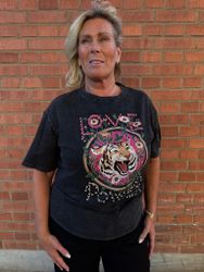 Mörkgrå T-shirt med tiger