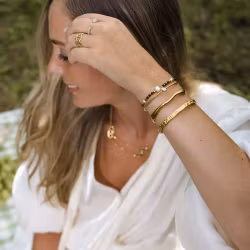 Como c shape bangle gold
