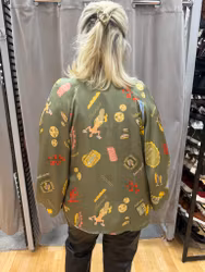 Armygrön Mermaid Mafia skjortblus