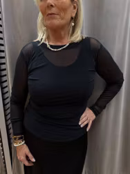 Svart mesh tröja