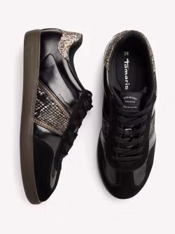 Svarta sneakers med glitter