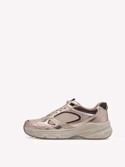 Rosémetallic/beige sneakers