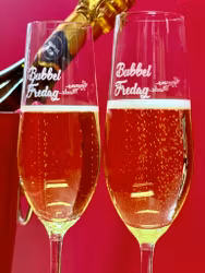 Bubbelfredag-glas 2-pack