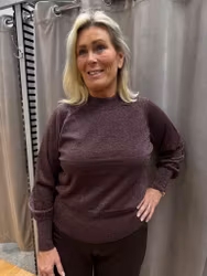 Bordeaux glittrig tröja