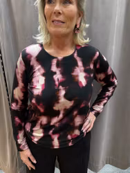 Mönstrad topp o rosa och svart